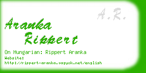 aranka rippert business card